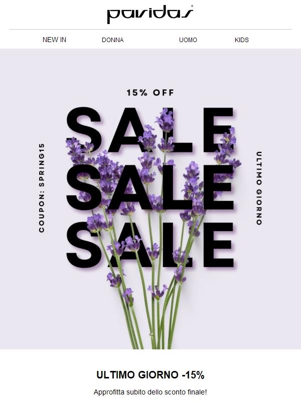 🚨 ULTIMO GIORNO -15%