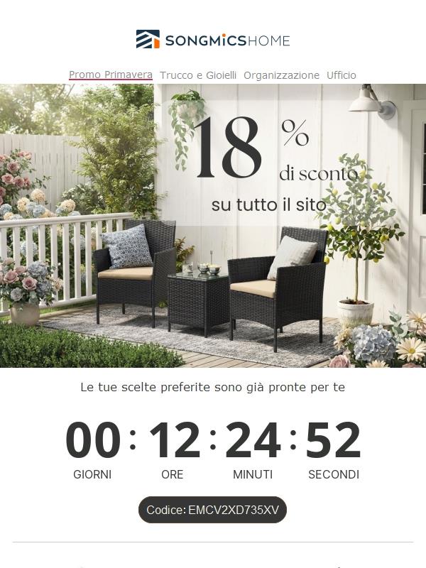 🌻Ti ricordiamo la tua primavera: -18% su tutto il sito