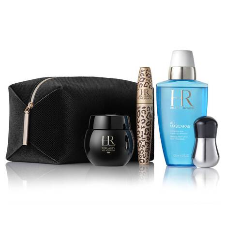  Regalati il set di bellezza Helena Rubinstein: l'iconico mascara Lash Queen, lo struccante e la crema Re-Plasty riuniti in un'elegante trousse nera.