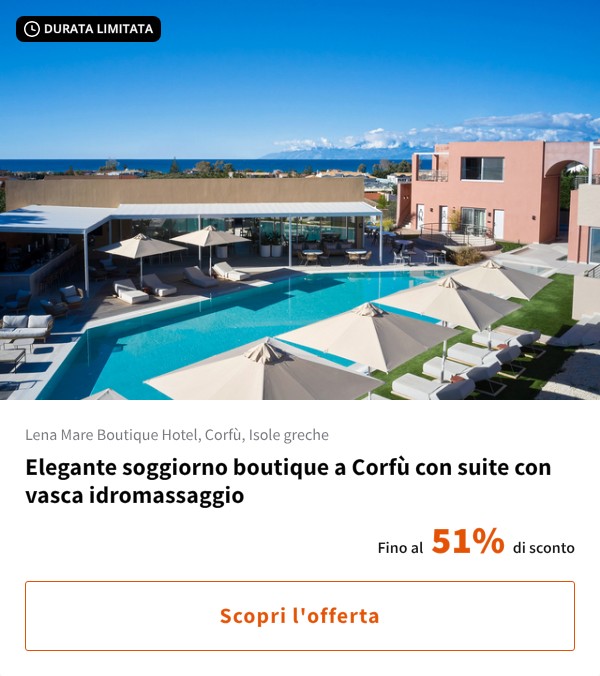 Elegante soggiorno boutique a Corfù con suite con vasca idromassaggio