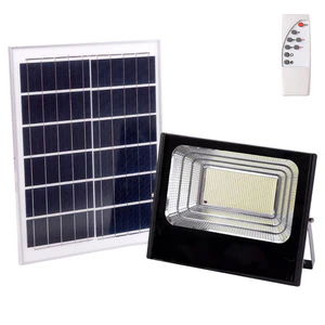 Proiettore LED solare 200W 6500K Pannello: 6V/20W Batteria: 3,2V/15000MaH Telecomando [HO-SOLARFL-200W-01]