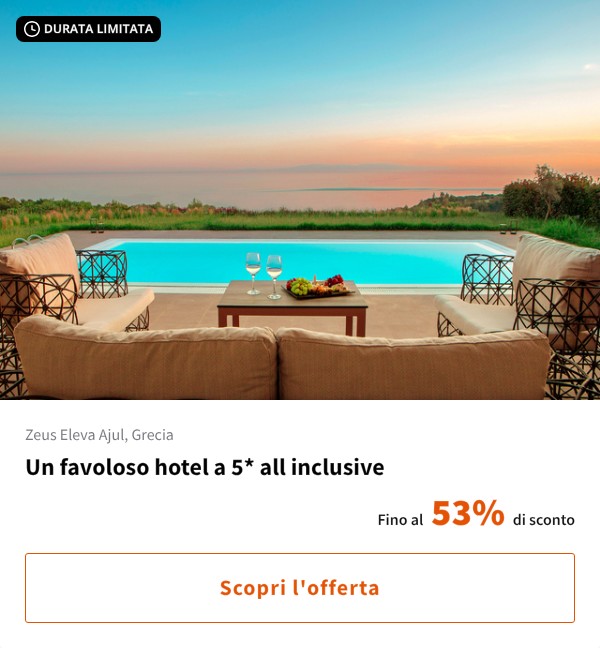 Un favoloso hotel a 5* all inclusive