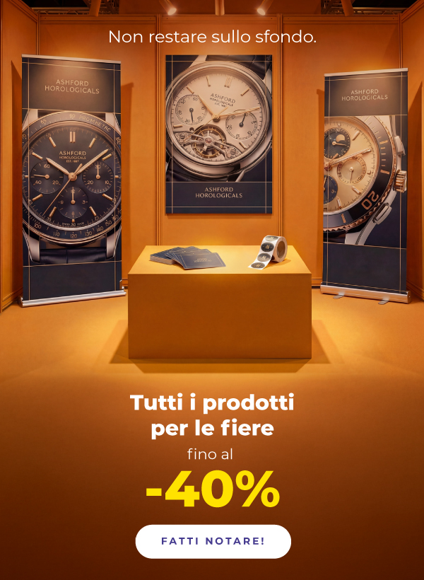 Prodotti per fiere fino al -40%