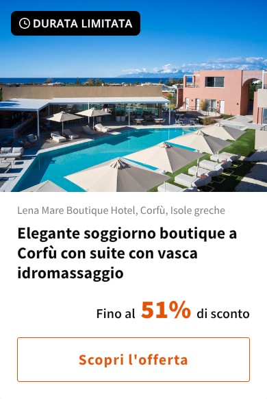Elegante soggiorno boutique a Corfù con suite con vasca idromassaggio