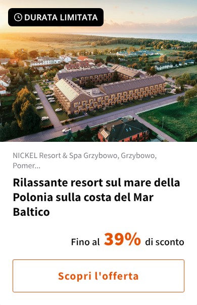 Rilassante resort sul mare della Polonia sulla costa del Mar Baltico