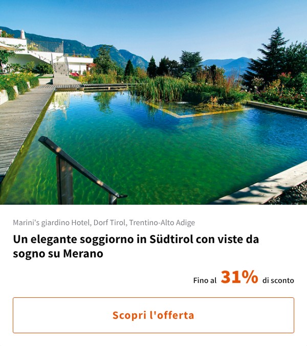 Un elegante soggiorno in Südtirol con viste da sogno su Merano