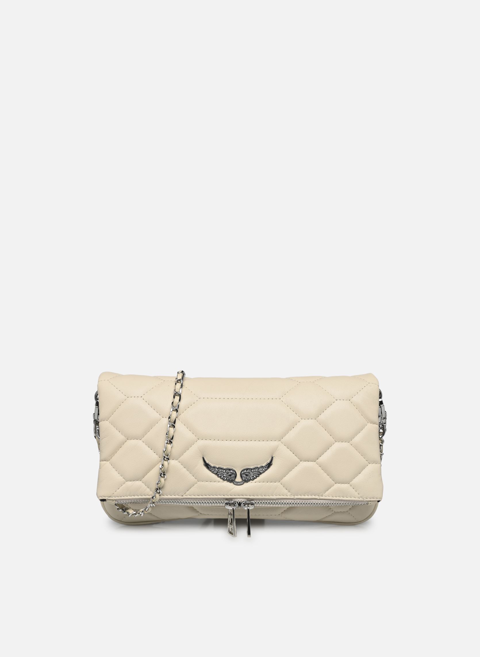 Zadig & Voltaire Borse a tracolla Rock Xl Mat Scale donna beige