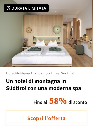 Un hotel di montagna in Südtirol con una moderna spa