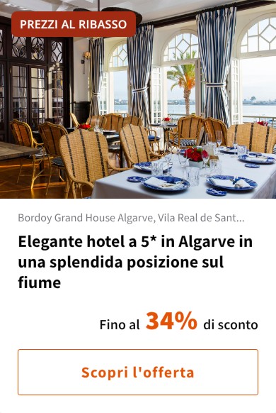 Elegante hotel a 5* in Algarve in una splendida posizione sul fiume