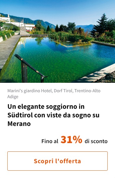 Un elegante soggiorno in Südtirol con viste da sogno su Merano