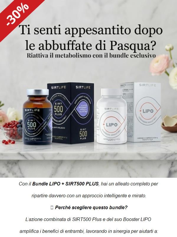 TI senti appesantito? Il nostro bundle fa per te!