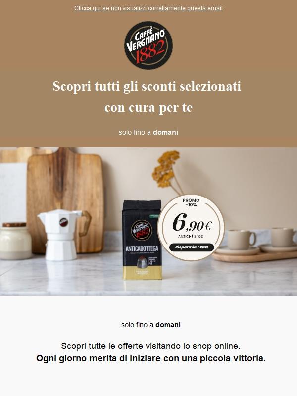 🌟 Solo fino a domani: Sconti sui prodotti di Caffè Vergnano ☕