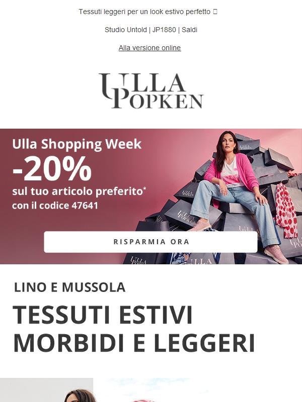 Ancora per poco: -20% sul tuo articolo preferito! 🔥