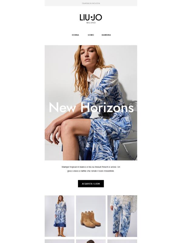 Look vacanziero in bianco e blu