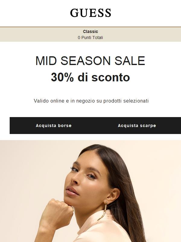 I Mid Season Sale continuano! -30% per te