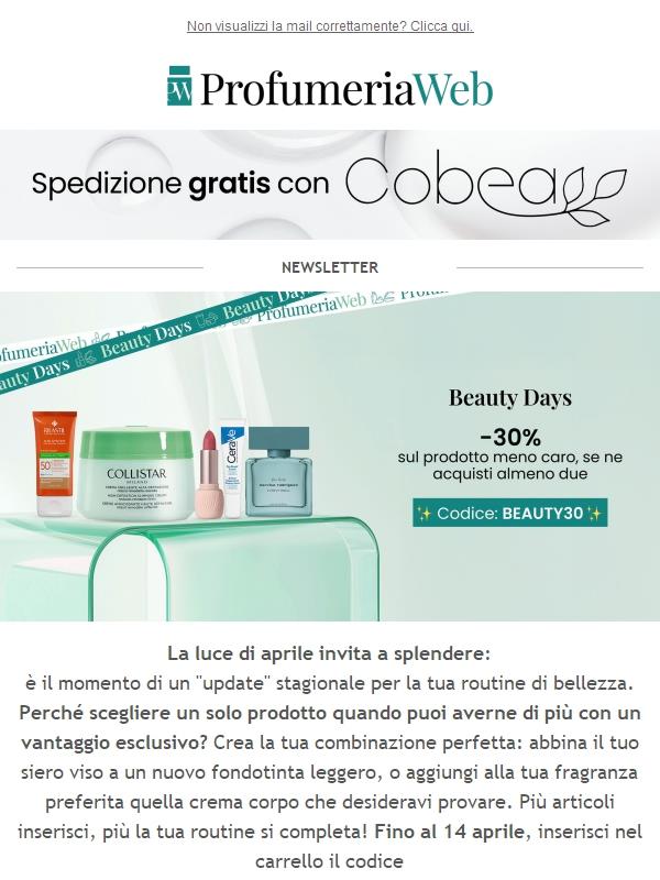 ✨ Ancora poche ore: -30% sul meno caro!