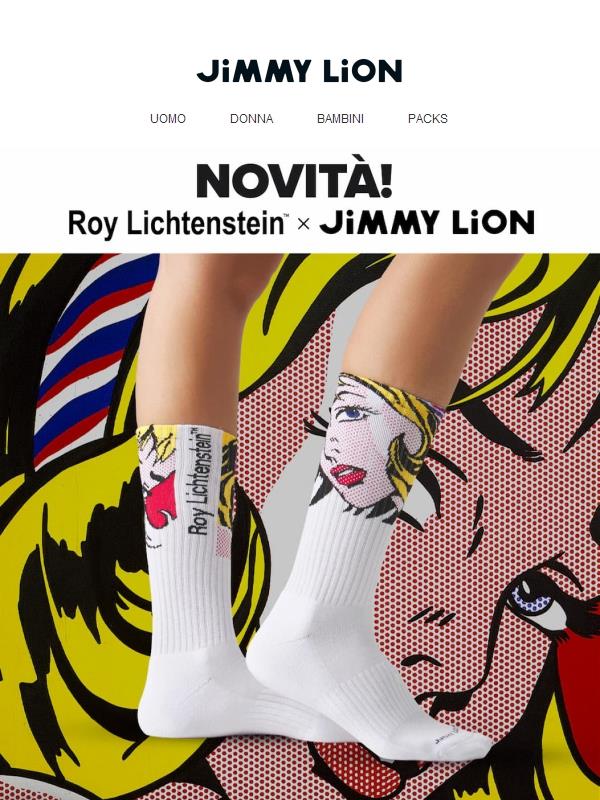NOVITÀ! Roy Lichtenstein x Jimmy Lion