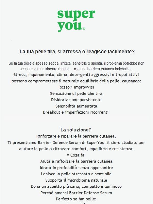 La tua pelle è stressata? Scopri Barrier Defense Serum