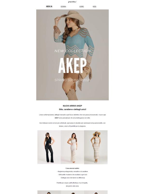 ✨ Nuovi arrivi AKEP: scopri i must della stagione