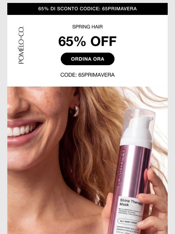 Spring Deal: –65 % + maschera in regalo