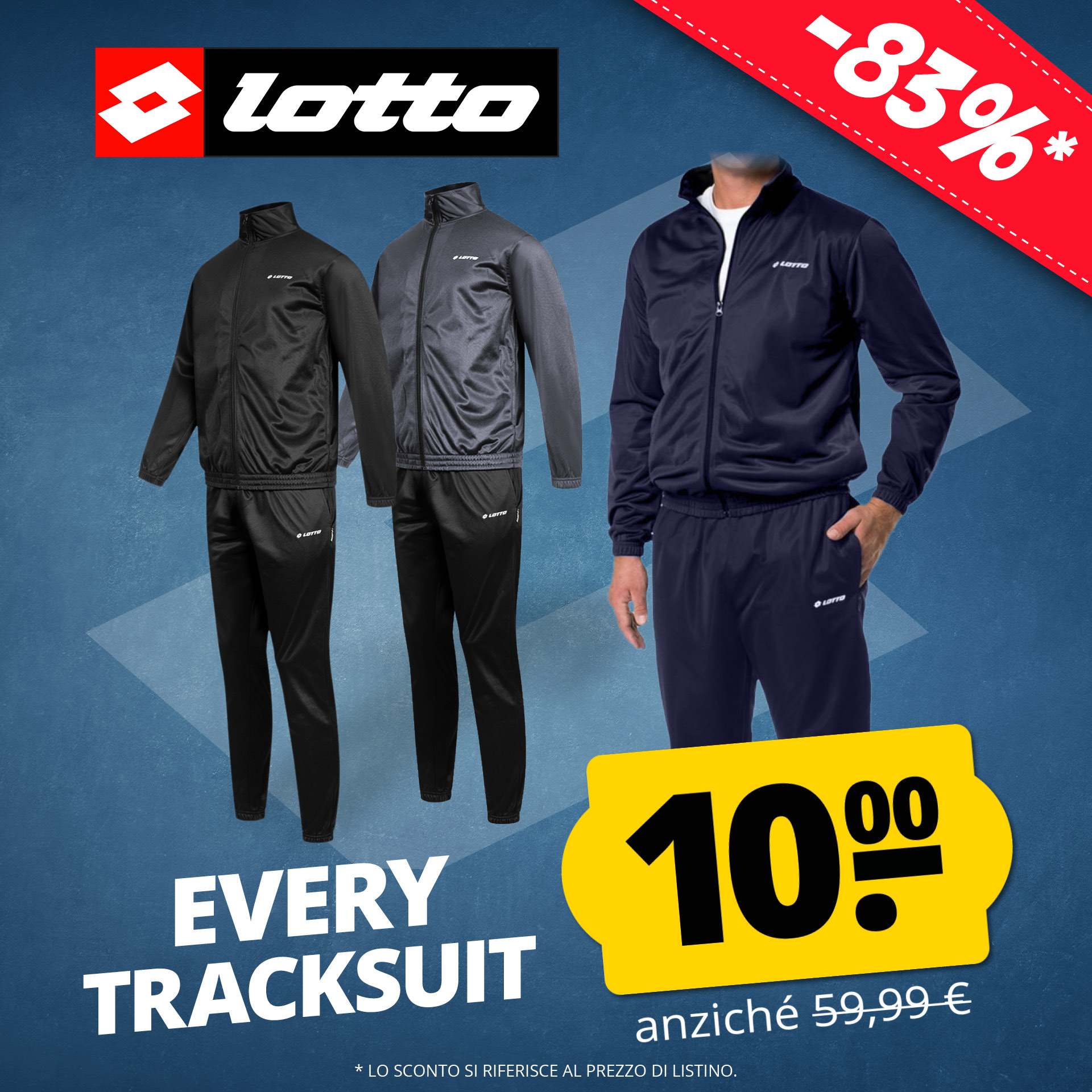 lotto uomo tuta sportiva