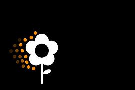 Icona che mostra un fiore da cui si diffonde del polline.