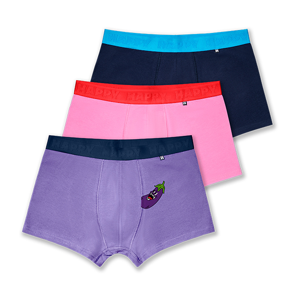 3-Pack Egg Plant Short Boxers