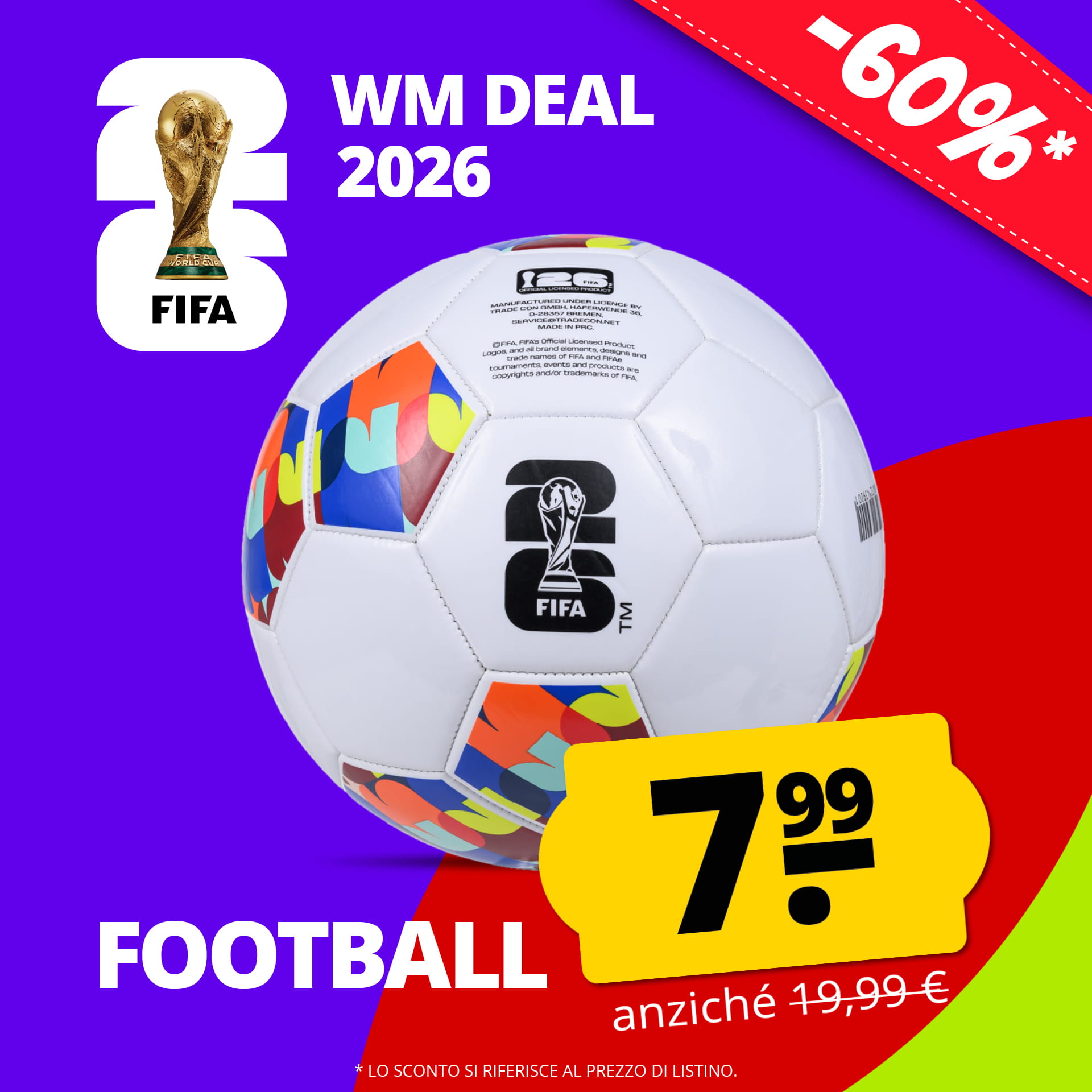 coppa del mondo fifa 2026 lizenz pallone da calcio