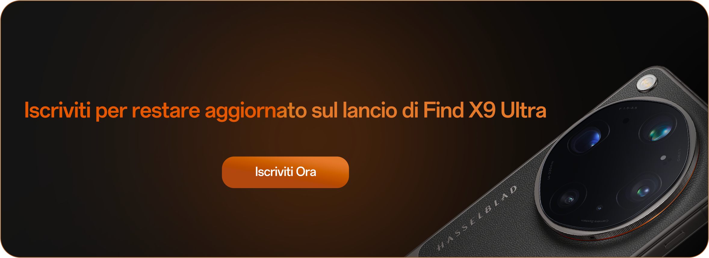 Resta aggiornato su Find X9 Ultra