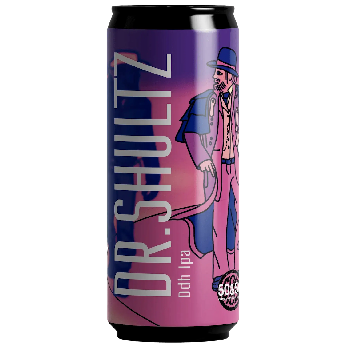 an image of a can of acqua amara with a cup of coffee