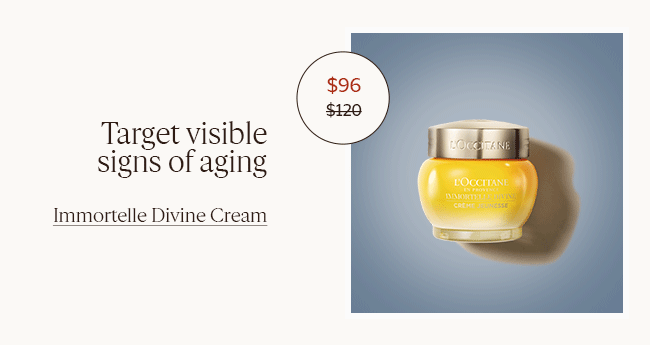 $96 | TARGET VISIBLE SIGNS OF AGING | IMMORTELLE DIVINE CREAM