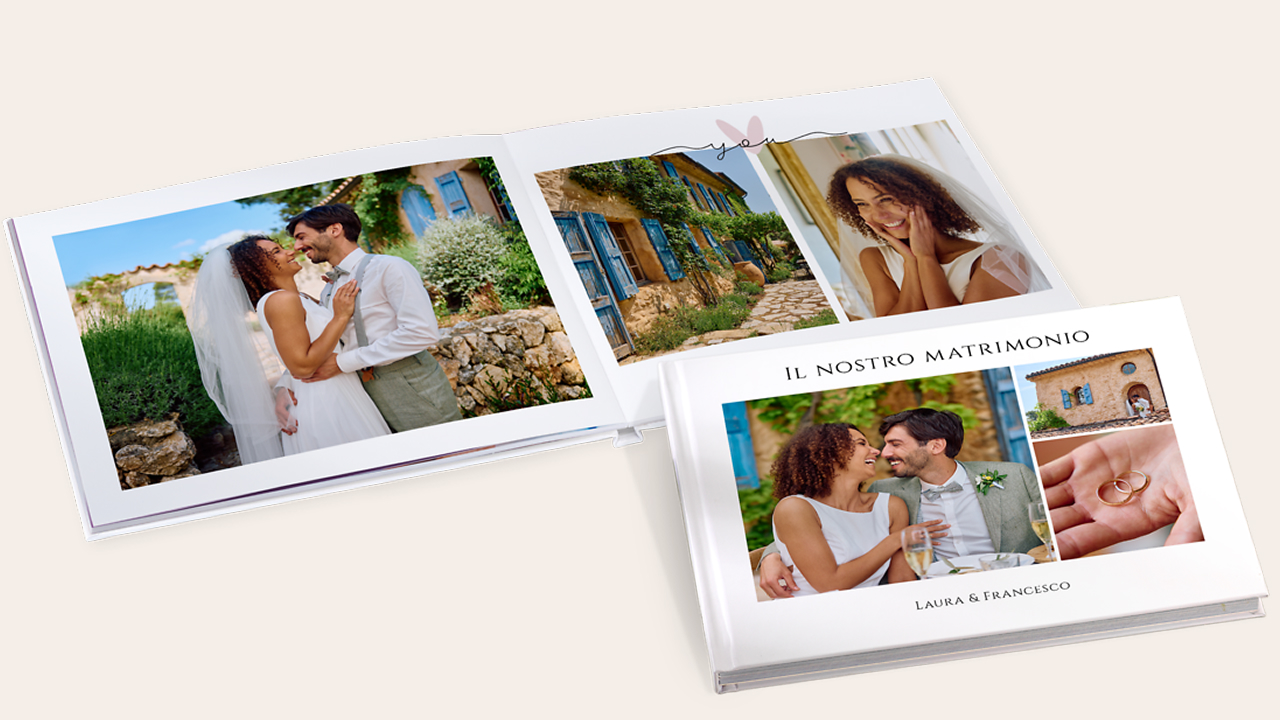 Fotolibro Pixum con foto di matrimonio e nozze