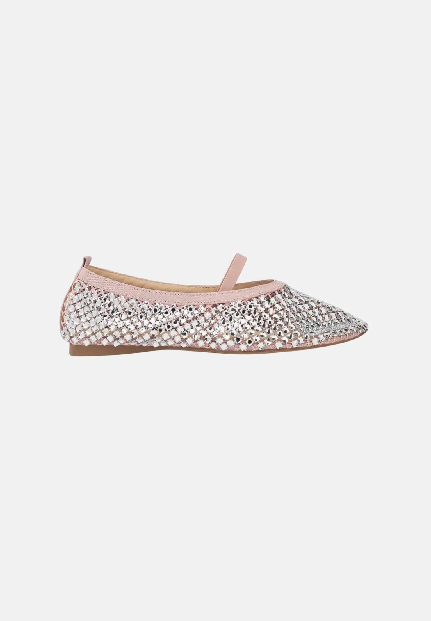 Image of TWENTY FOURHAITCH Ballerine BOUNTY rosa e argento da donna