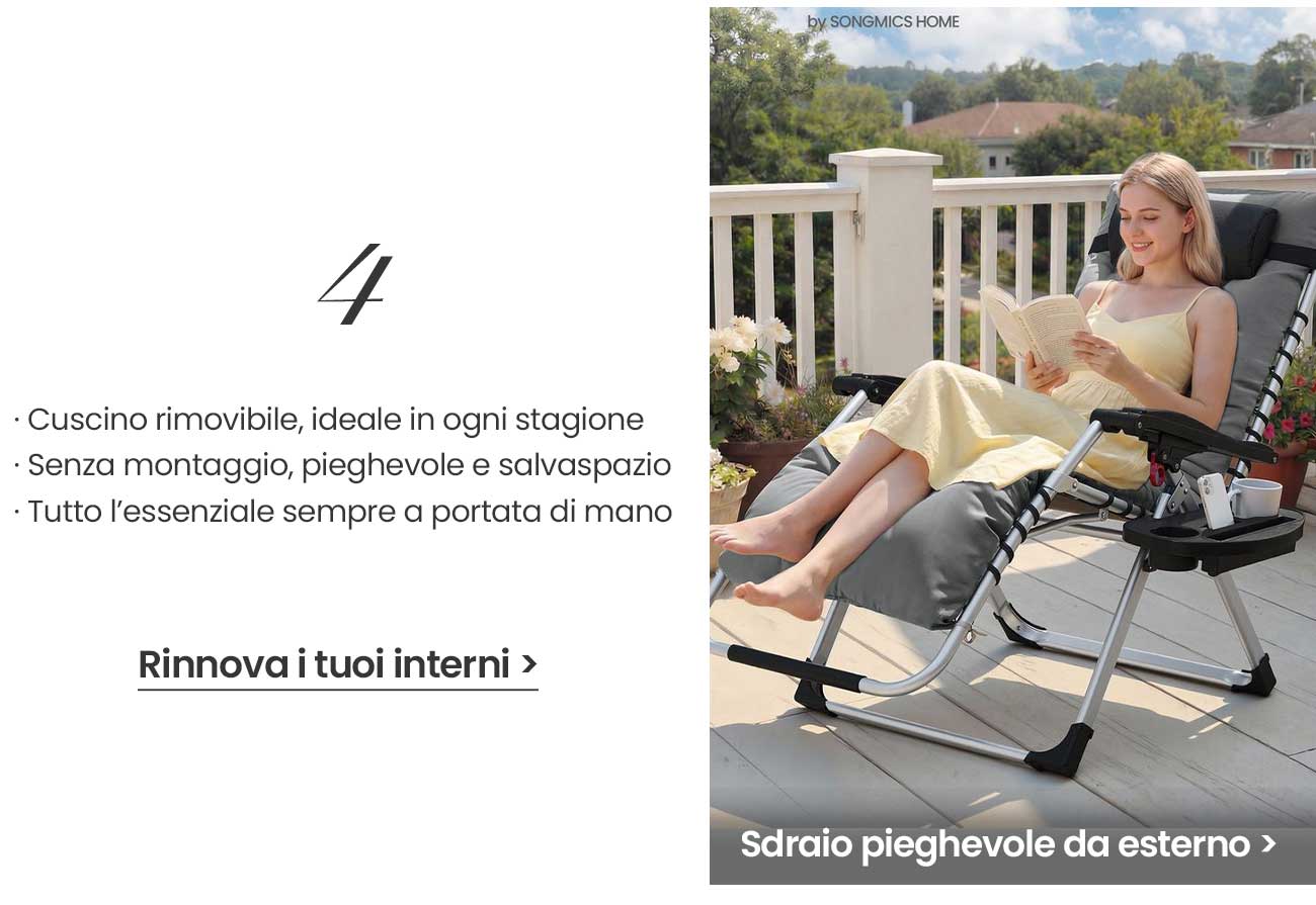 Set da 2 Sedie a Sdraio Pieghevoli a Gravità Zero per Esterno Nero