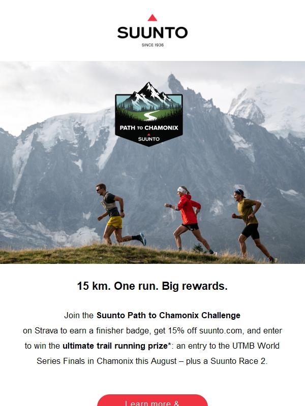 Dream big. Run 15km. Get rewarded.
