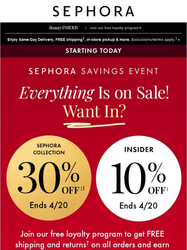 EVERYTHING is on sale starting today ⭐