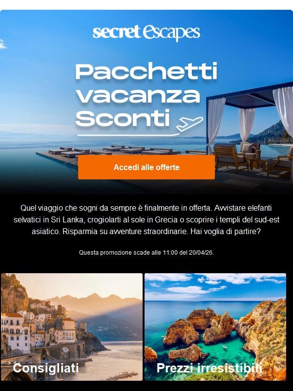 Prenota un pacchetto vacanza