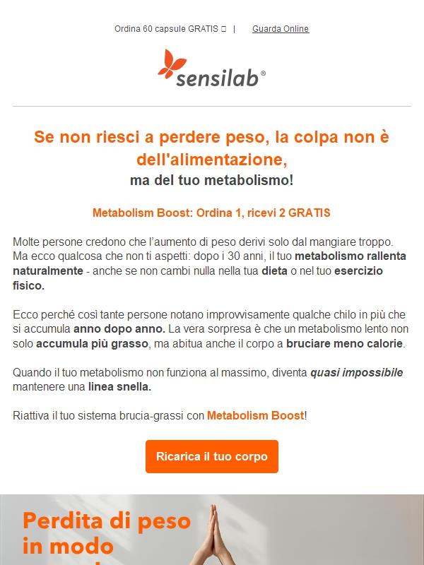 Fai ripartire il tuo metabolismo🏃