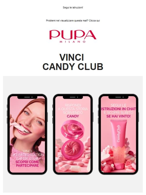 GIVEAWAY 💋 Vinci CANDY CLUB