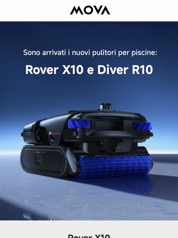 🏊 Sono arrivati ​​i nuovi pulitori per piscine: Rover X10 e Diver R10