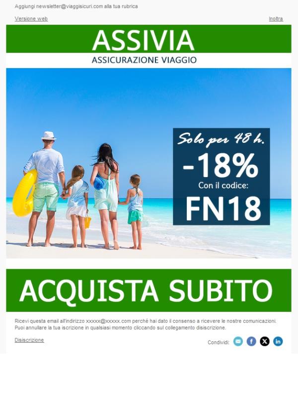 - 18% su tutte le nostre polizze!