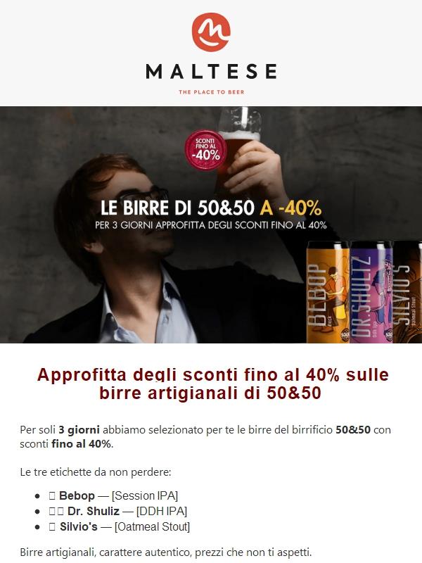 🍺 Le birre di 50&50 a -40% — Solo 3 giorni!
