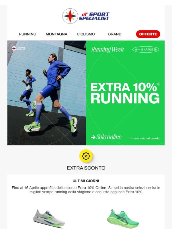 Running Week 👟Extra 10%