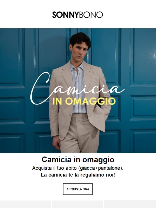 Per te una camicia in omaggio!🎁