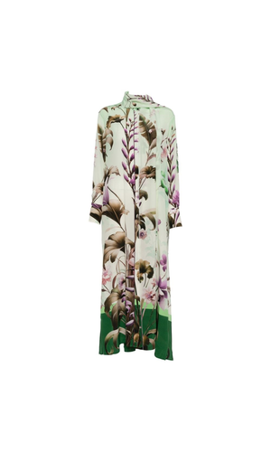 Printed silk dress