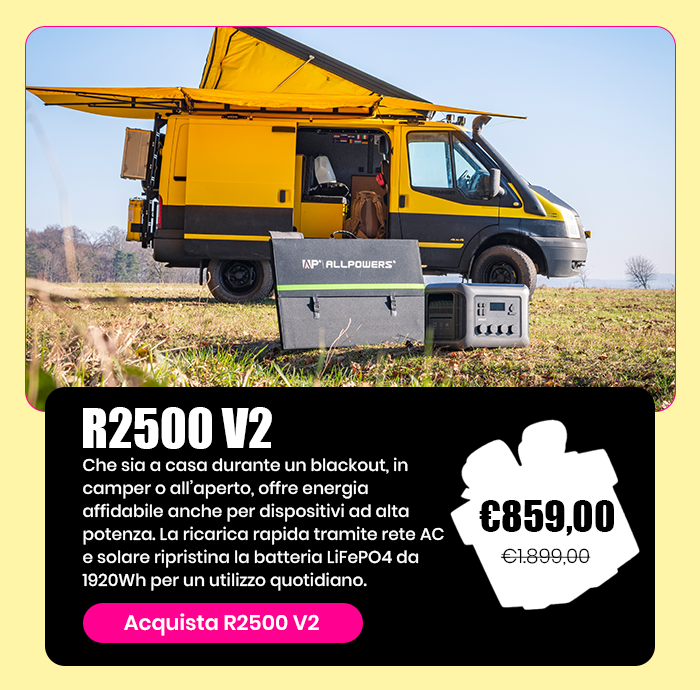 R2500 V2 Power Station Portatile 2500W 1920Wh