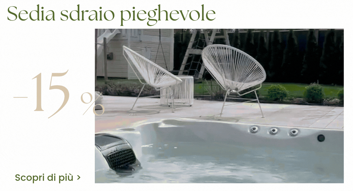 Sedia sdraio pieghevole