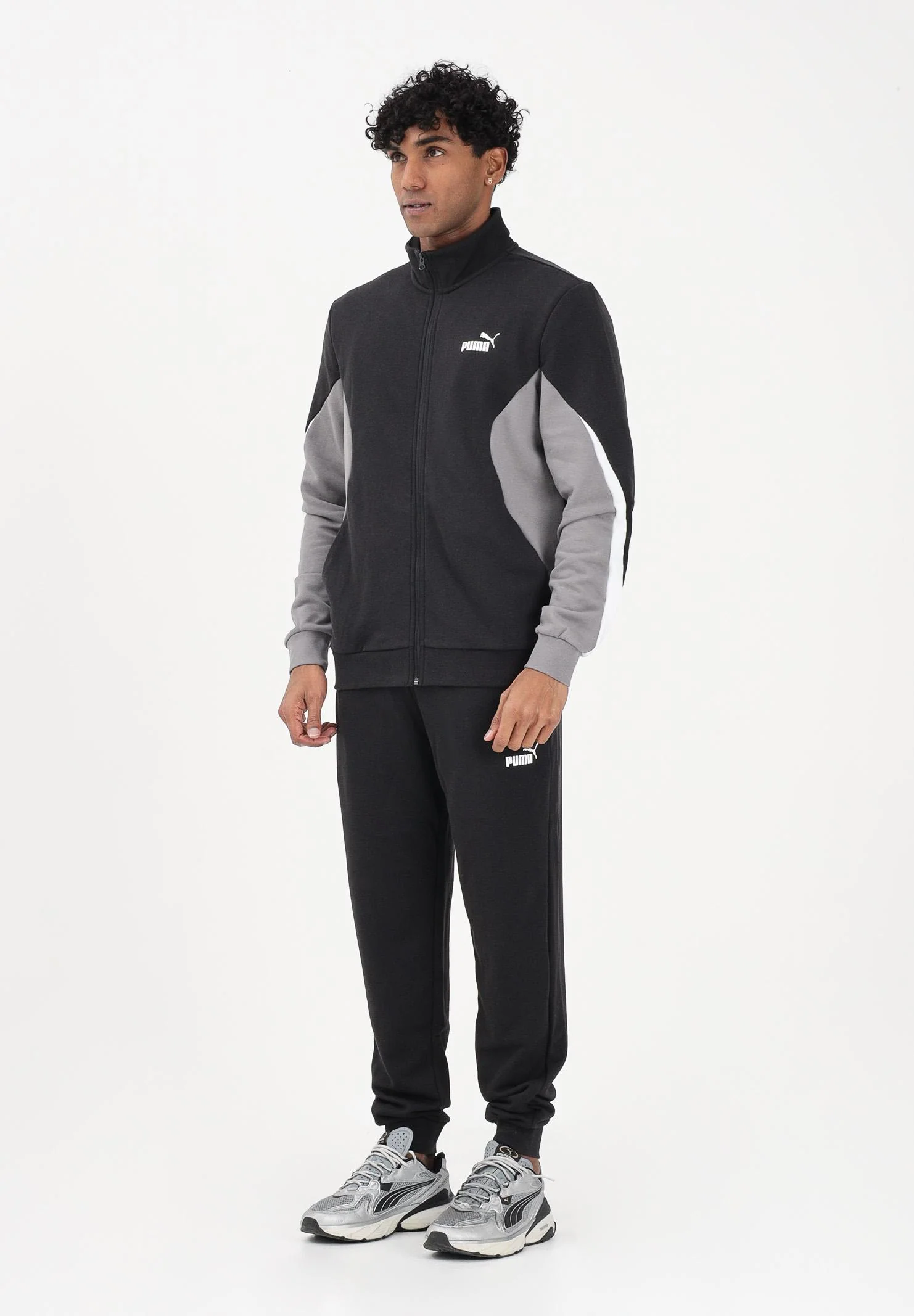 Image of PUMA Tuta Essentials Block nera da uomo