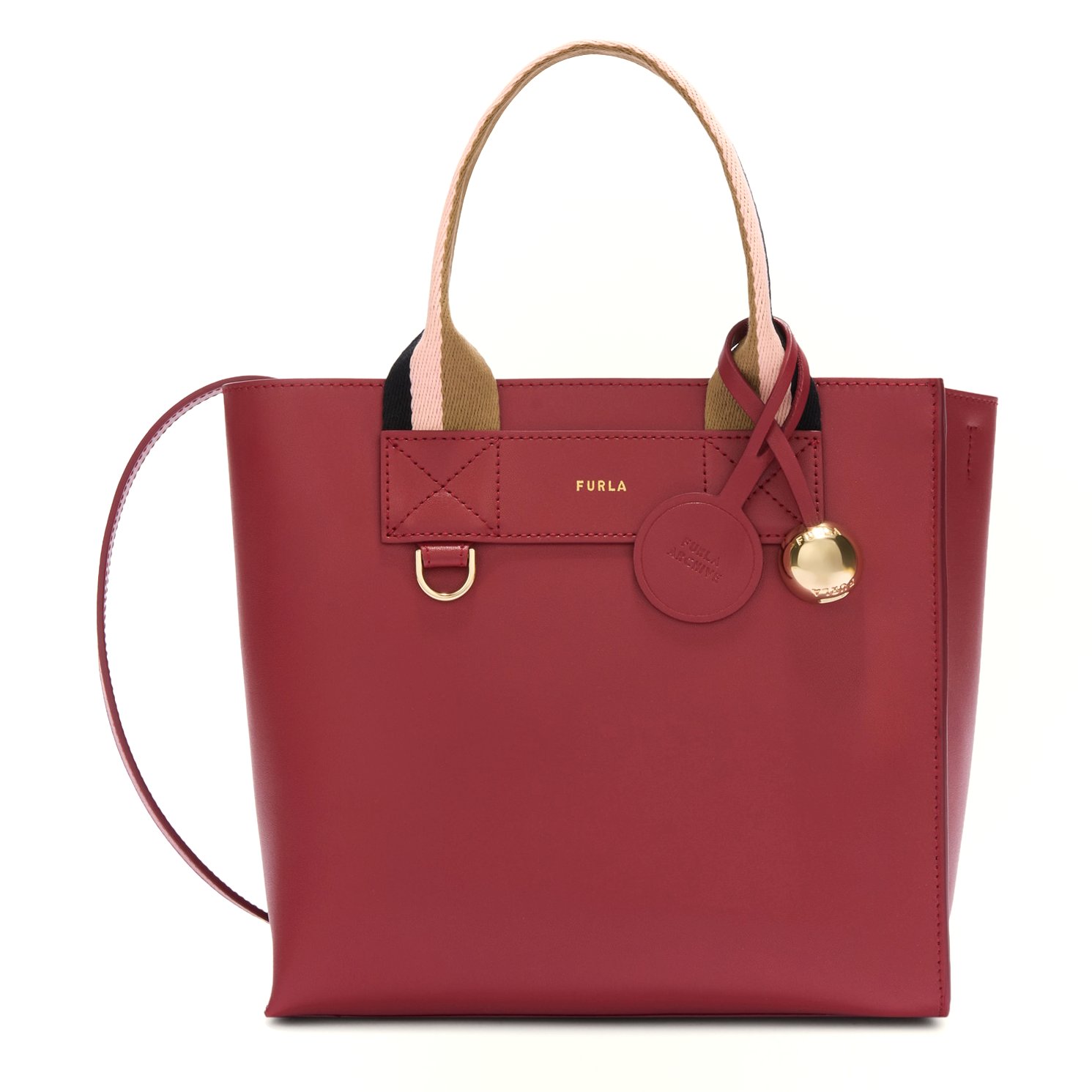 Furla Divide-It M Borsa a mano e tracolla Toni Ciliegia