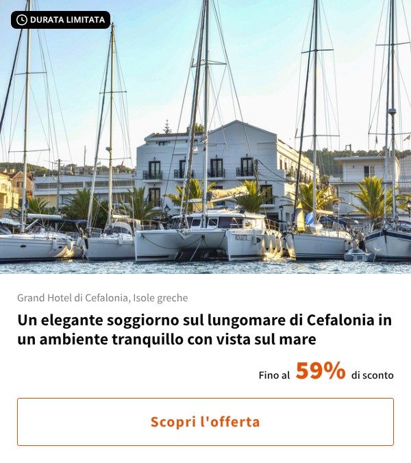 Un elegante soggiorno sul lungomare di Cefalonia in un ambiente tranquillo con vista sul mare